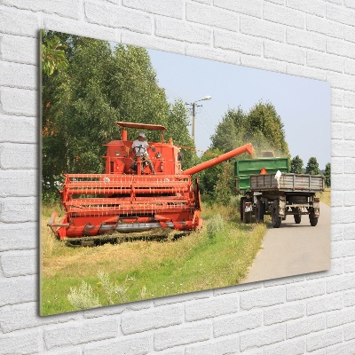 Acrylglas-Druck Mähdrescher