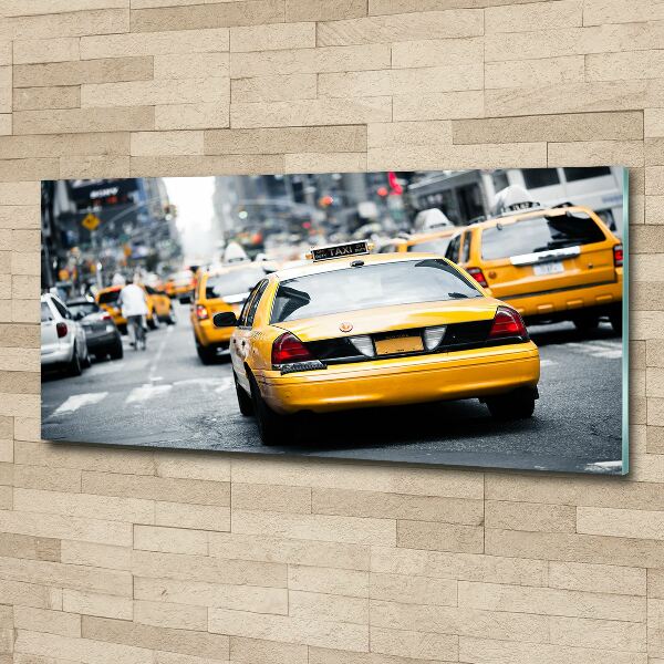 Foto auf Acryl New Yorker Taxis