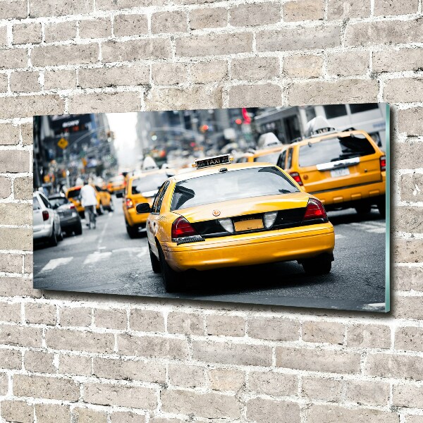 Foto auf Acryl New Yorker Taxis