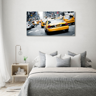 Foto auf Acryl New Yorker Taxis