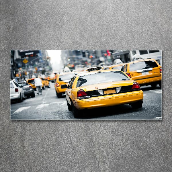 Foto auf Acryl New Yorker Taxis