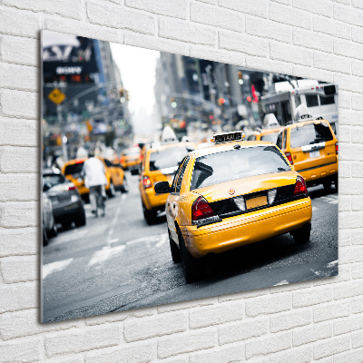 Foto auf Acryl New Yorker Taxis
