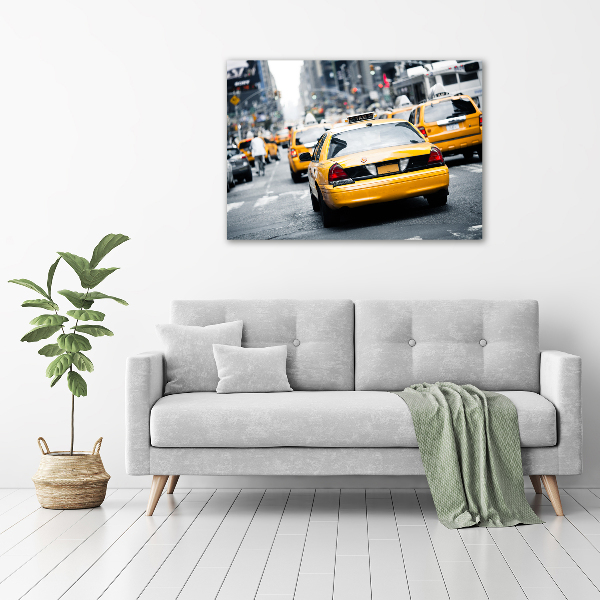 Foto auf Acryl New Yorker Taxis