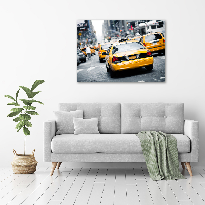 Foto auf Acryl New Yorker Taxis