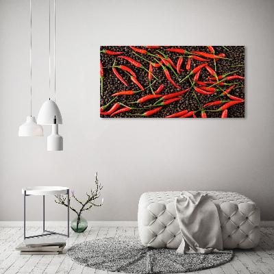 Acrylbild Fotodruck Chilischoten