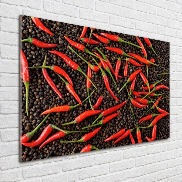 Acrylbild Fotodruck Chilischoten