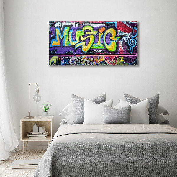 Acrylglas-Druck Graffiti an der Wand