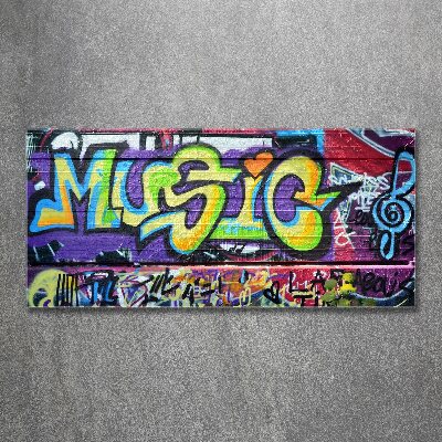 Acrylglas-Druck Graffiti an der Wand