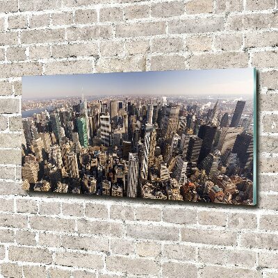 Foto auf Acryl New York aus der Vogelperspektive