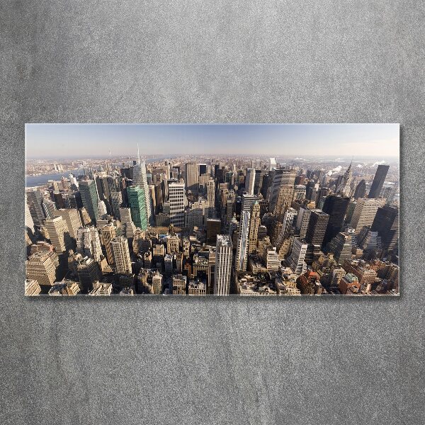 Foto auf Acryl New York aus der Vogelperspektive