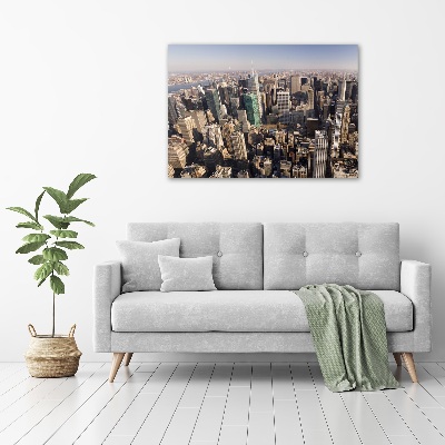 Foto auf Acryl New York aus der Vogelperspektive