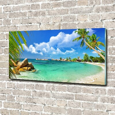 Foto auf Acryl Strand der Seychellen