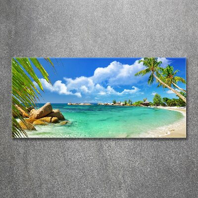 Foto auf Acryl Strand der Seychellen