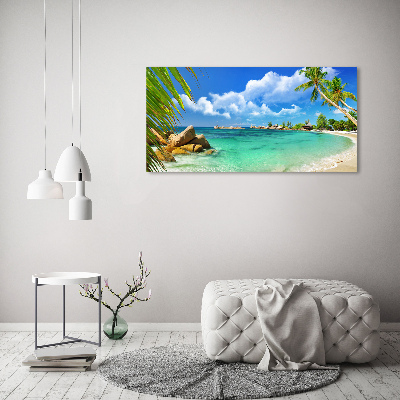Foto auf Acryl Strand der Seychellen