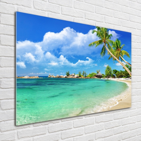 Foto auf Acryl Strand der Seychellen