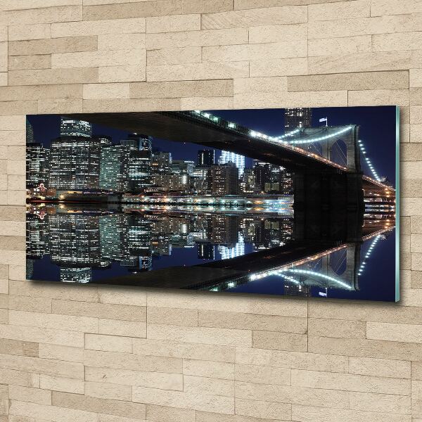 Acrylbild Fotodruck Brooklyn Bridge