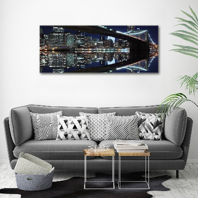 Acrylbild Fotodruck Brooklyn Bridge