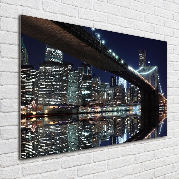 Acrylbild Fotodruck Brooklyn Bridge