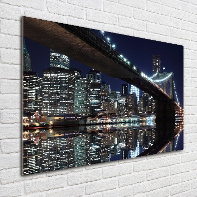 Acrylbild Fotodruck Brooklyn Bridge