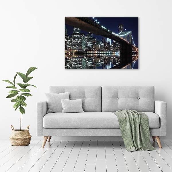 Acrylbild Fotodruck Brooklyn Bridge