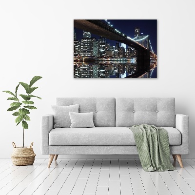 Acrylbild Fotodruck Brooklyn Bridge