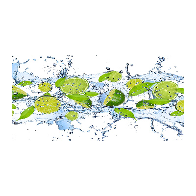 Acrylglas-Druck Limetten und Wasser