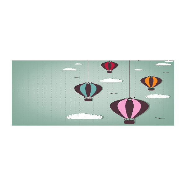 Foto auf Acryl Fliegende Ballons