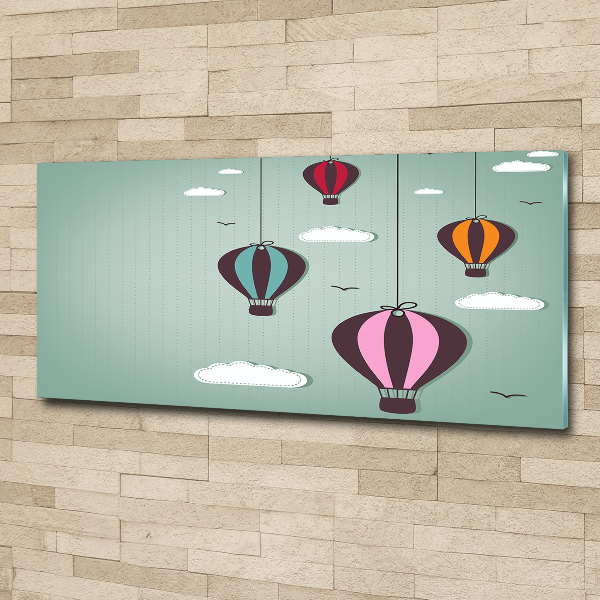 Foto auf Acryl Fliegende Ballons