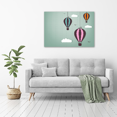 Foto auf Acryl Fliegende Ballons