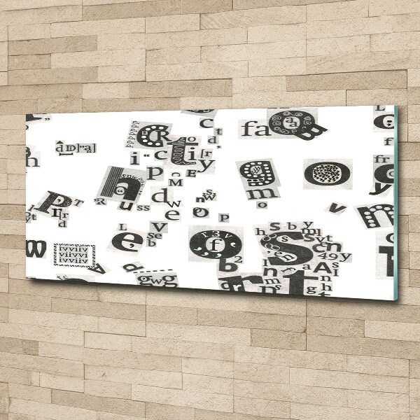 Acrylbild Fotodruck Leserbriefe aus einer Zeitung