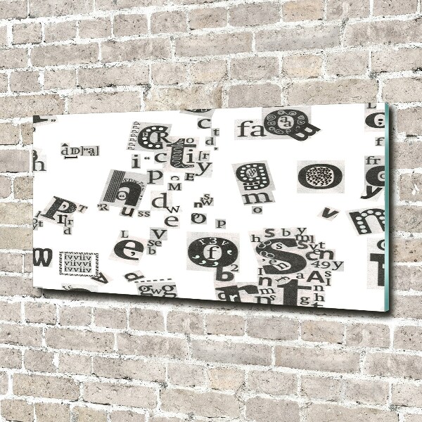 Acrylbild Fotodruck Leserbriefe aus einer Zeitung