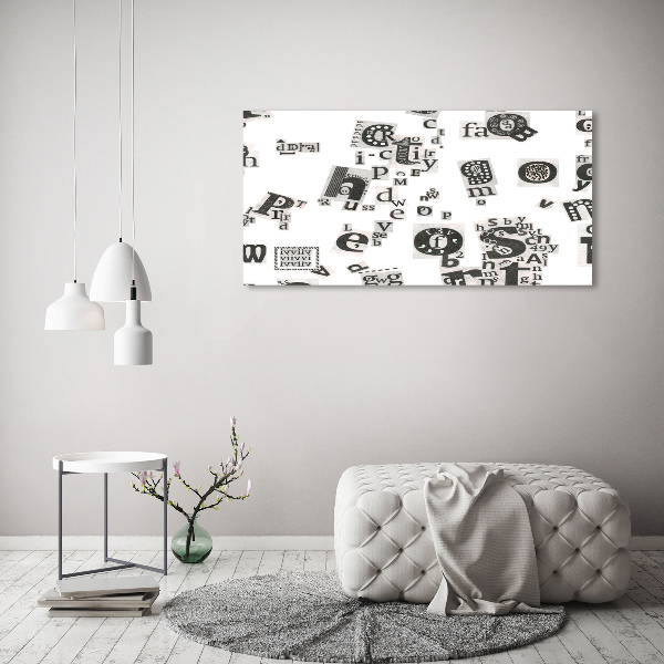 Acrylbild Fotodruck Leserbriefe aus einer Zeitung