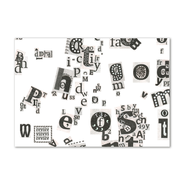 Acrylbild Fotodruck Leserbriefe aus einer Zeitung