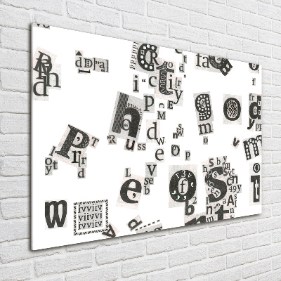 Acrylbild Fotodruck Leserbriefe aus einer Zeitung