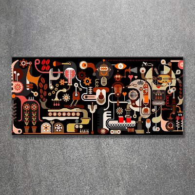 Acrylglas-Druck Kaffeeproduktion