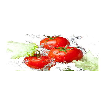 Foto auf Acryl Tomaten und Salat