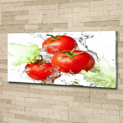 Foto auf Acryl Tomaten und Salat