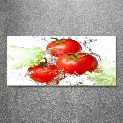 Foto auf Acryl Tomaten und Salat