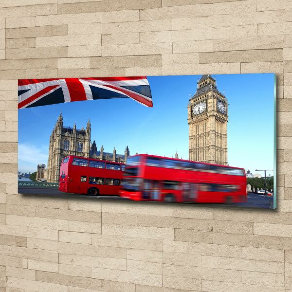 Acrylbild Fotodruck Londoner Bus
