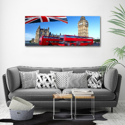 Acrylbild Fotodruck Londoner Bus