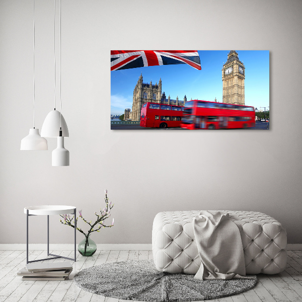 Acrylbild Fotodruck Londoner Bus