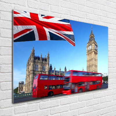 Acrylbild Fotodruck Londoner Bus