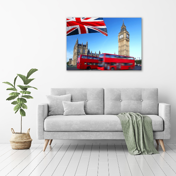 Acrylbild Fotodruck Londoner Bus