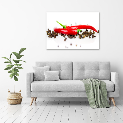 Bild auf Acrylglas Chili und Pfeffer