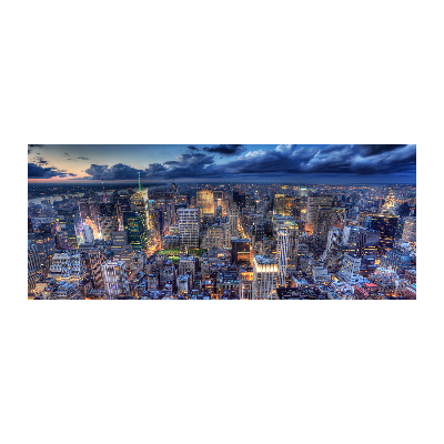 Bild auf Acrylglas New York aus der Vogelperspektive
