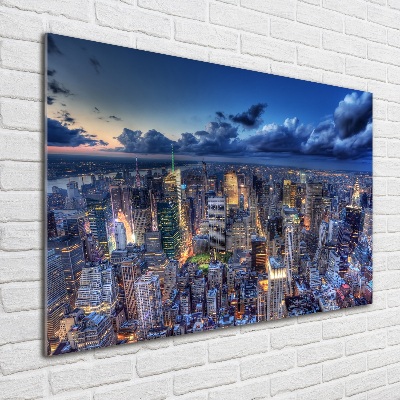 Bild auf Acrylglas New York aus der Vogelperspektive