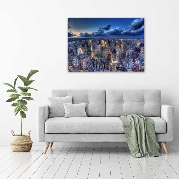 Bild auf Acrylglas New York aus der Vogelperspektive