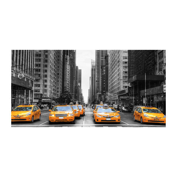 Foto auf Acryl New Yorker Taxis