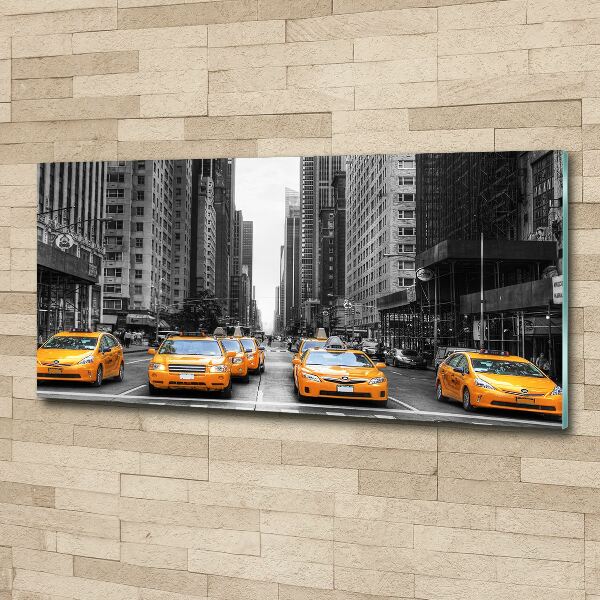 Foto auf Acryl New Yorker Taxis
