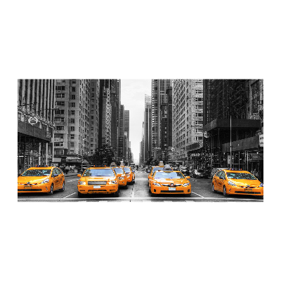 Foto auf Acryl New Yorker Taxis